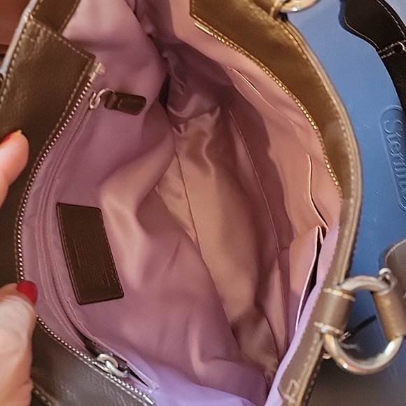 Coach Dark Brown Leather Shoulder Bag - Picture 5 of 7